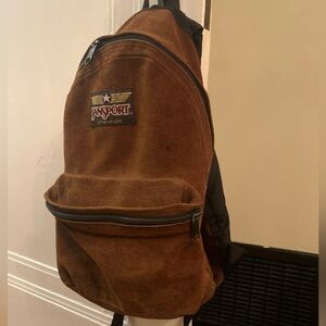 Vintage 1990’s Jansport Suede Adventure Bag - Camel Brown